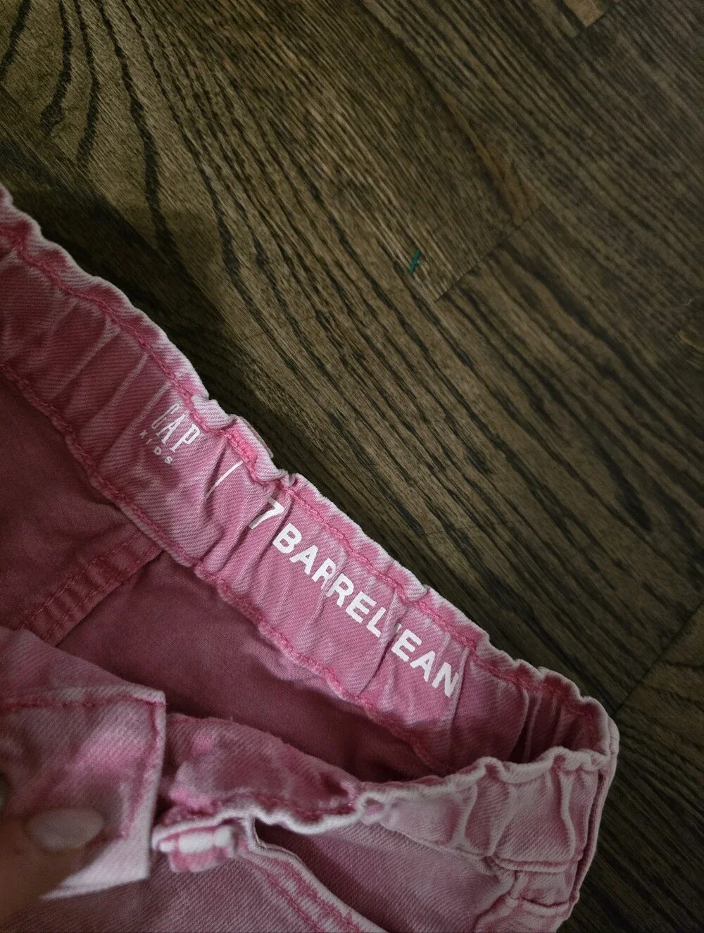 GAP Kids Girls Pink Barrel Jean, 7